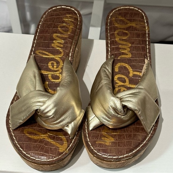 Sam Edelman Ramsay Leather Slide 8.5 💋❤️ - Picture 2 of 7